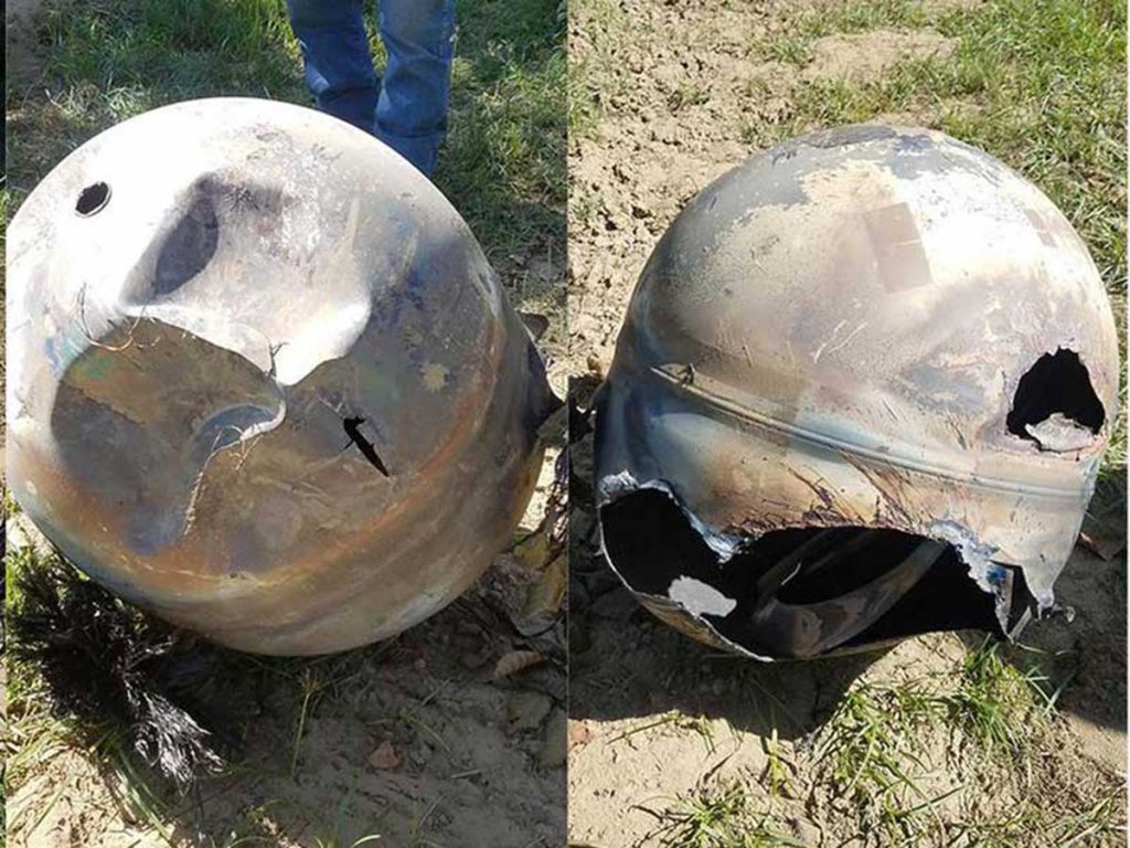 ​Πτώση διαστημικών σκουπιδιών σε φάρμα στην Καλιφόρνια