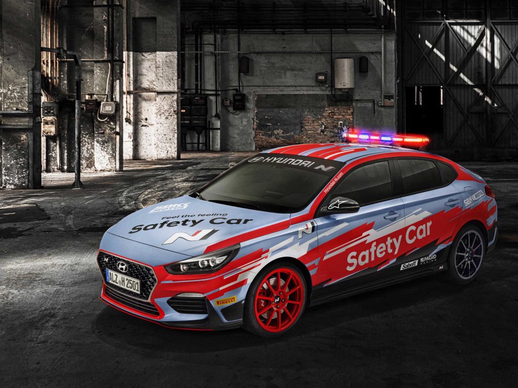​Το Hyundai i30 Fastback N αυτοκίνητο ασφαλείας του 2019 WorldSBK