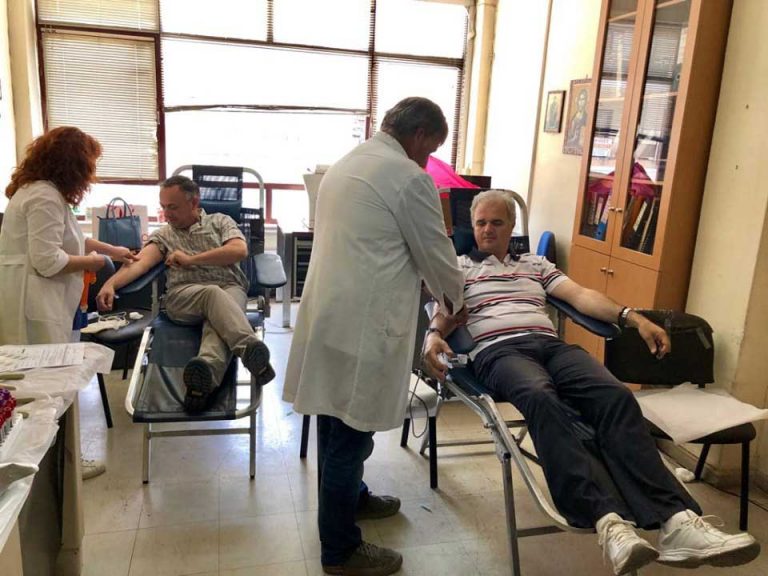 ​Τιμήθηκε η Παγκόσμια ημέρα εθελοντή αιμοδότη από τον Σύλλογο Υπαλλήλων Π.Ε. Τρικάλων