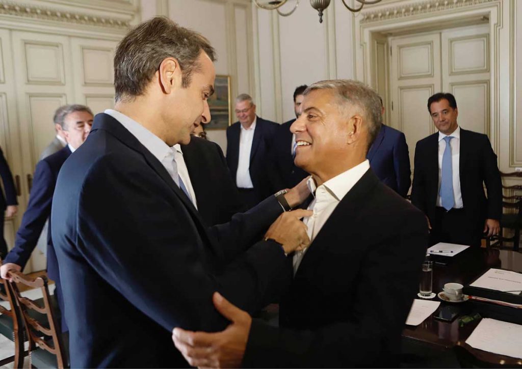 Σύσκεψη Περιφερειαρχών υπό τον πρωθυπουργό Κ. Μητσοτάκη στο Μέγαρο Μαξίμου