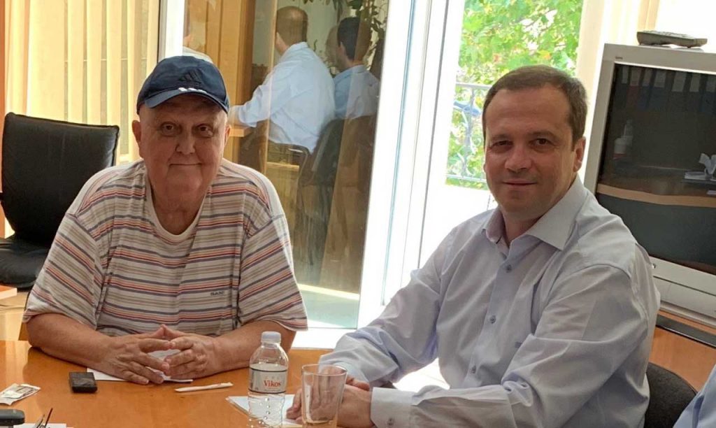 Συνάντηση του Θανάση Λιούτα με τον Γιάννη Σακελλαρίου