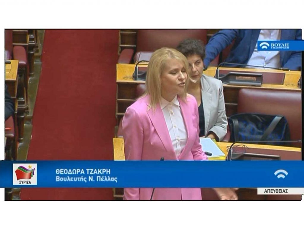 Θεοδώρα Τζάκρη: Έπεσαν οι μάσκες, οι αγρότες παραδίδονται στους ιδιώτες