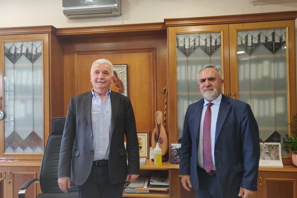 Συνάντηση του Δημάρχου Μετεώρων με τον Διευθυντή της ΕΔΑ ΘΕΣΣ κ. Μπακούρα Λεωνίδα