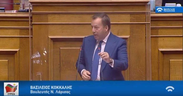 Βασίλης Κόκκαλης «Καταστρατηγείται κάθε έννοια του Συντάγματος»