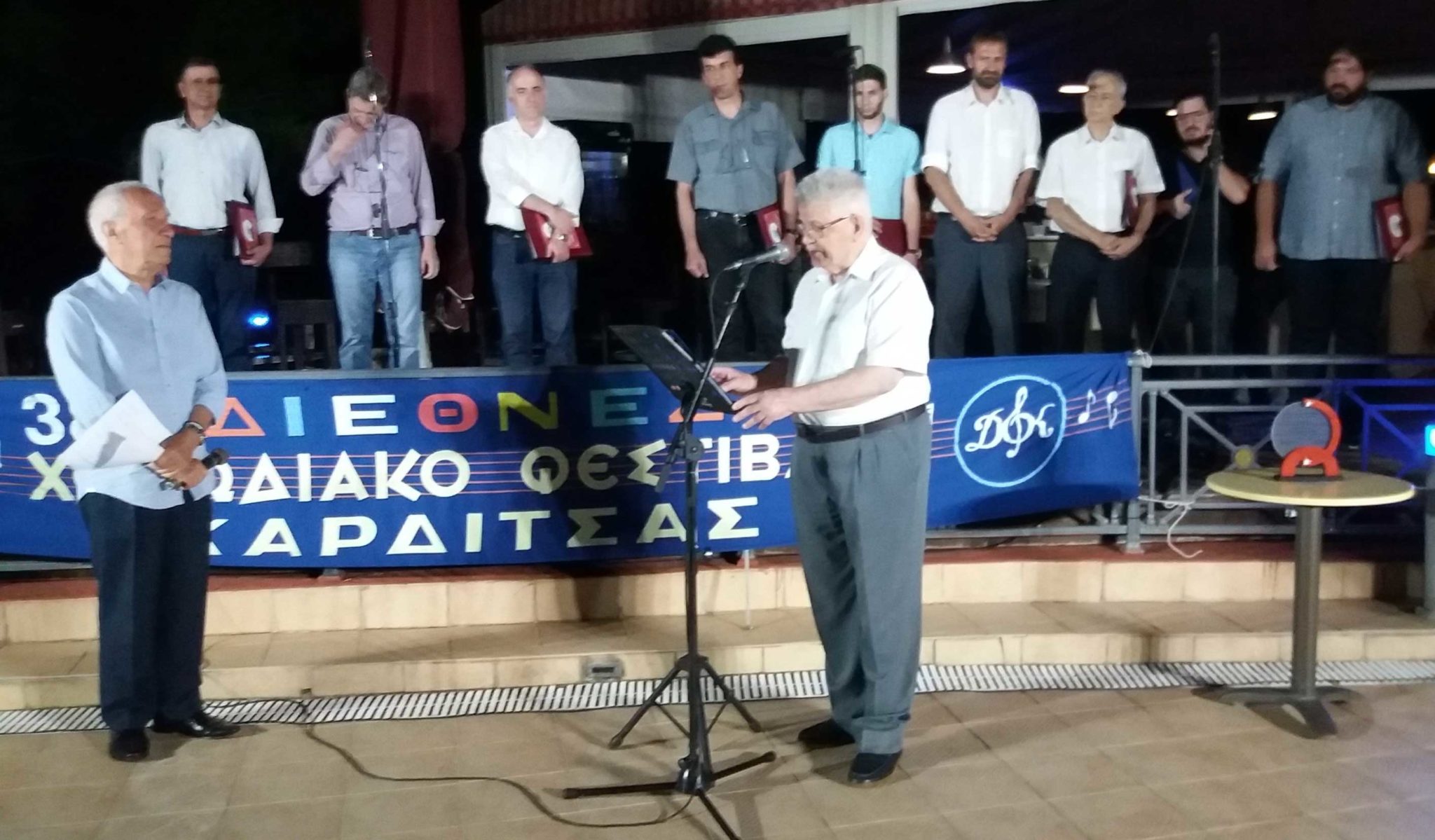 Βράβευση του Πολυχρόνη Νταλάση στο 38ο Διεθνές Φεστιβάλ Καρδίτσας