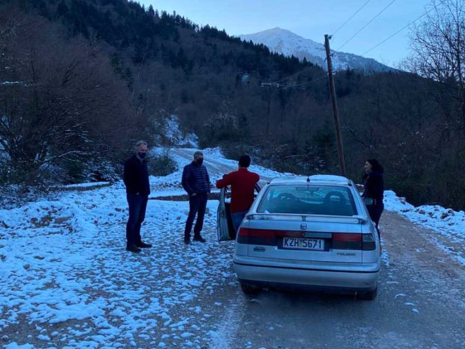 Άμεση αντίδραση Αγοραστού για ζημιές σε Αθαμανία και Περτούλι από τον «Λέανδρο» (φωτό)
