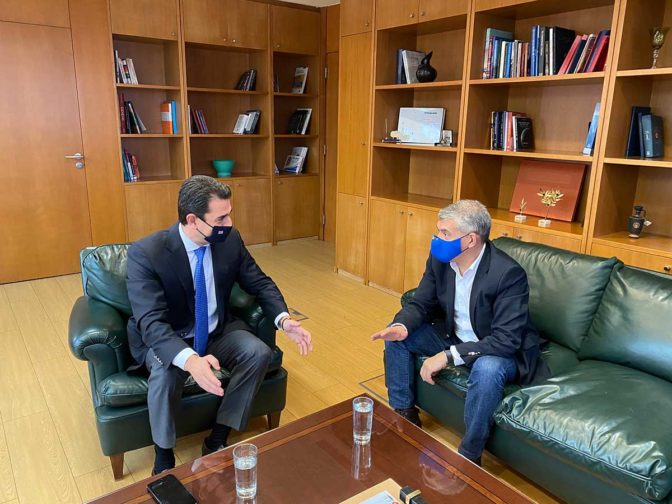 Πολύωρη συνάντηση Κώστα Αγοραστού – Κώστα Σκρέκα στην Αθήνα για την ...Μεσοχώρα