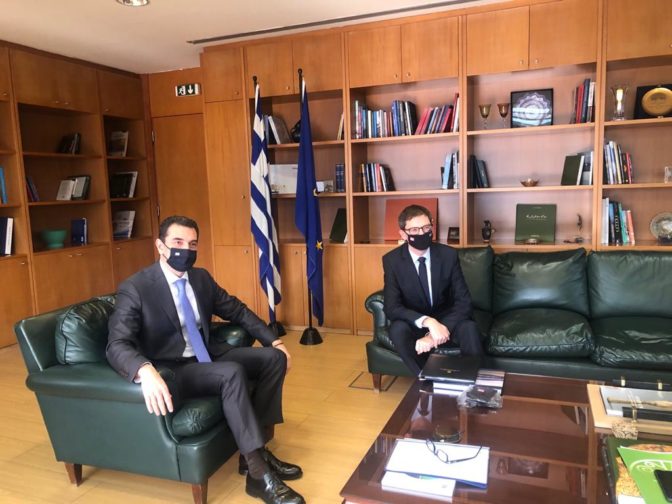 Συνάντηση Κώστα Σκρέκα, με τον Πρέσβη της Νορβηγίας στην Ελλάδα