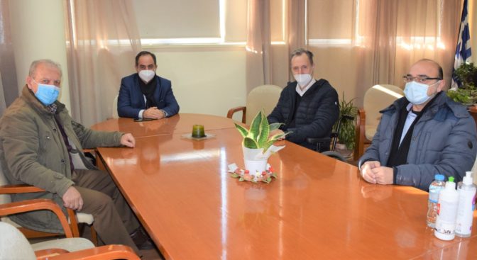 Συνάντηση του υποδιοικητή της 5ης ΥΠΕ Σ. Παπαγεωργίου με το Δήμαρχο Καρδίτσας
