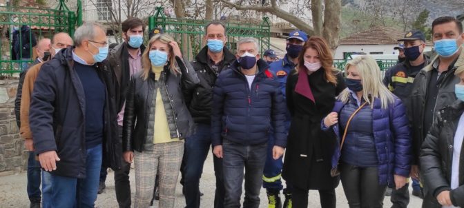 Η Υφυπουργός κ. Ζέττα Μακρή στις πληγείσες περιοχές Τρικάλων και Λάρισας
