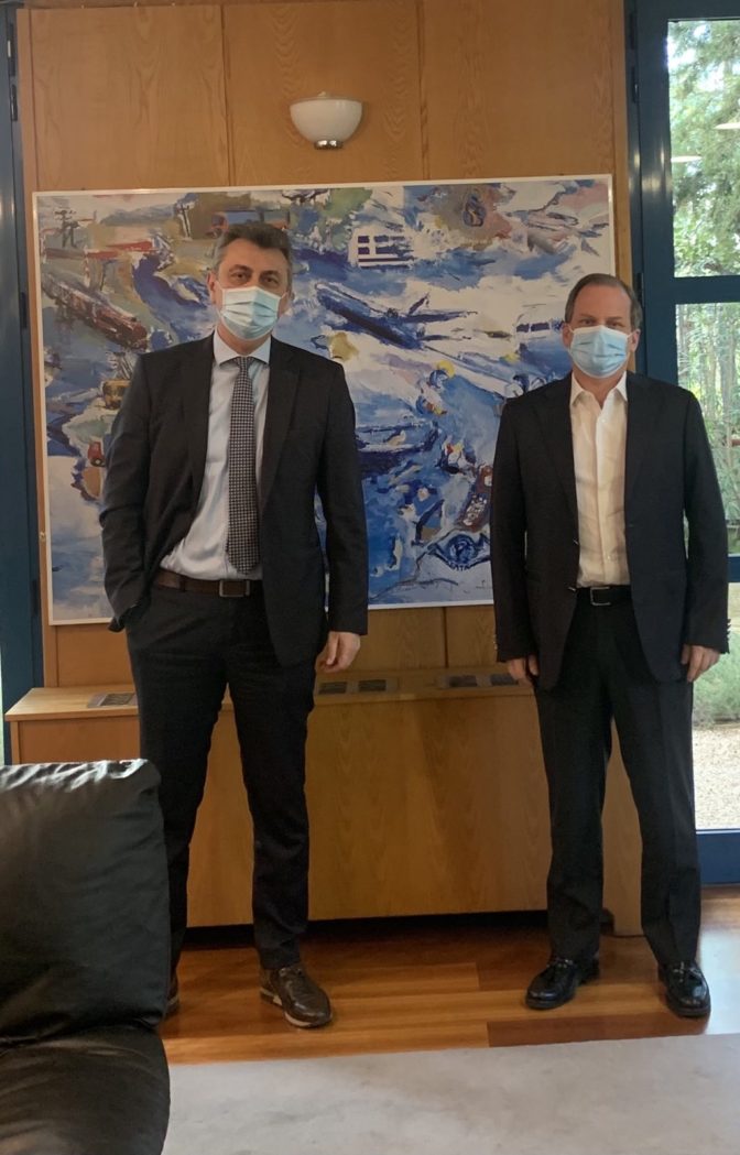 Συνάντηση Γιώργου Κωτσού με Κωνσταντίνο Καραμανλή