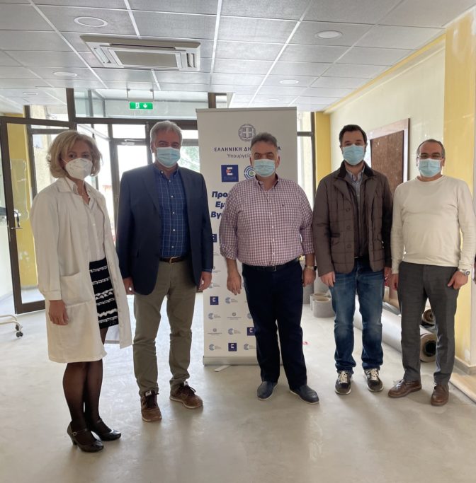 Στο εμβολιαστικό κέντρο της Πύλης ο Διοικητής και Αν. Διοικητής της 5ης ΥΠΕ