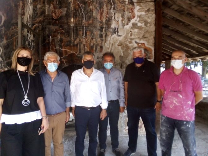 Στον ιστορικό Ι.Ν. Αγίου Γεωργίου στην Οξύνεια Μετεώρων ο Περιφερειάρχης Θεσσαλίας Κώστας Αγοραστός