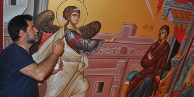 Σπουδαίος Λαρισαίος αγιογράφος στην Κύπρο για «ιερή» αποστολή
