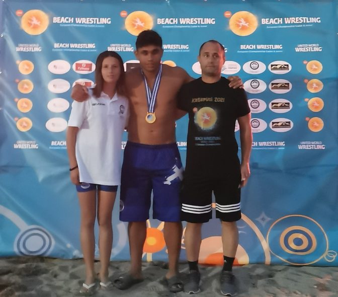 Α.Σ. Τρικάλων: Ο Τσιόβολος 1ος και η Ψωμά 5η, στο Πανευρωπαϊκό πρωτάθλημα Πάλης στην άμμο