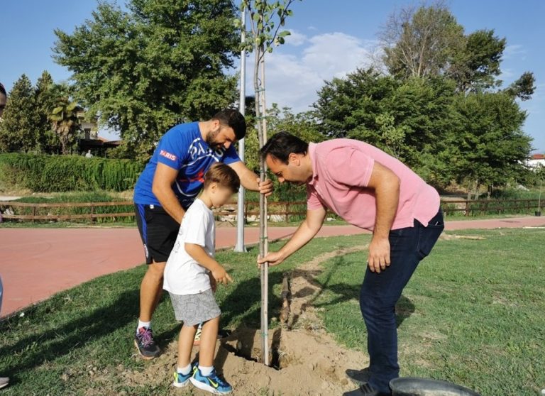 150 δέντρα πρασινίζουν το «νησάκι» του Αγιαμονιώτη