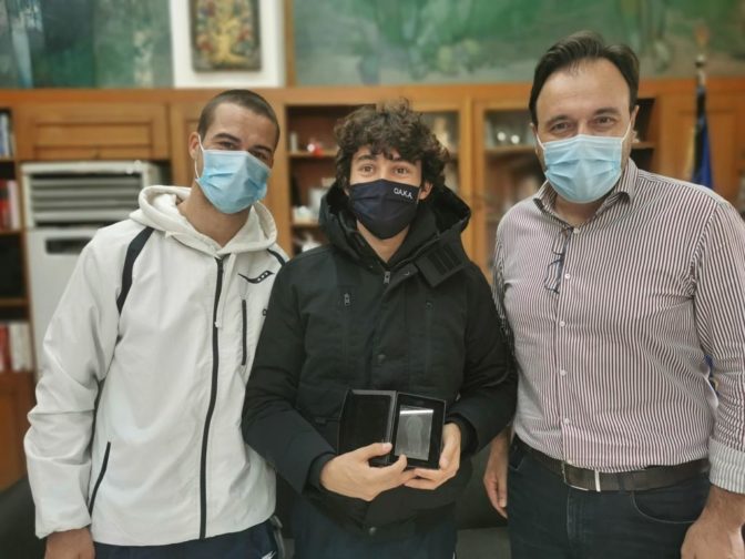 Στον Δήμαρχο Τρικκαίων οι χρυσοί Παραολυμπιονίκες Νάσος Γκαβέλας και Σωτήρης Γκαραγκάνης