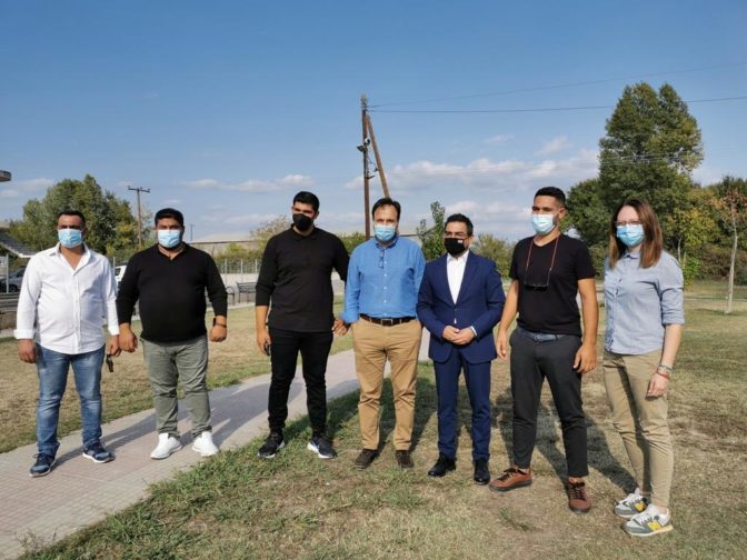 Τα έργα στον οικισμό Ρομά στο Κηπάκι επισκέφθηκε ο ΓΓ Κοινωνικής Αλληλεγγύης