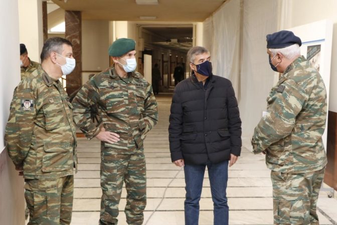 Συνάντηση Αγοραστού με τον Διοικητή της 1ης Στρατιάς Αντιστράτηγο Πέτρο Δεμέστιχα