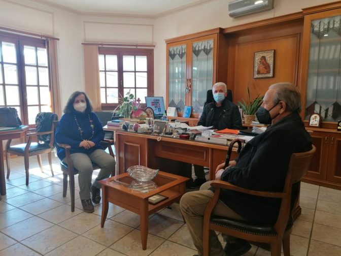 Επίσκεψη του Διοικητικού Συμβουλίου Αδελφοποιημένων πόλεων στον Δήμαρχο Μετεώρων