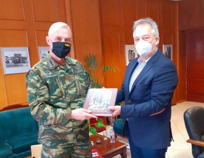 Επίσκεψη του νέου Διοικητή της ΣΜΥ στον Χρήστο Μιχαλάκη