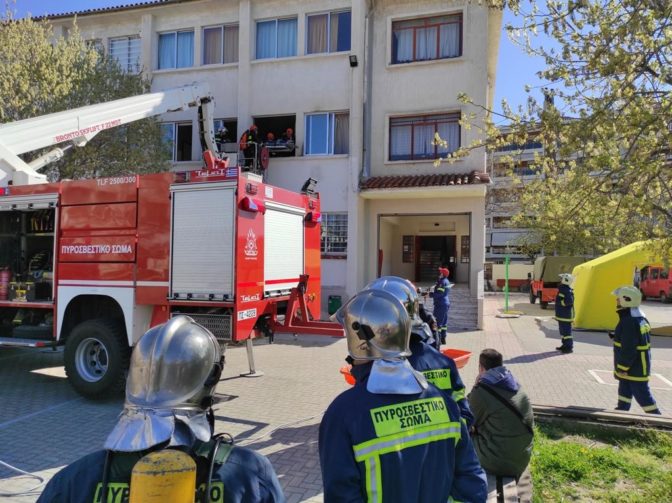 Μεγάλη άσκηση ετοιμότητας για σεισμό στη Λάρισα από την Διεύθυνση Πολιτικής Προστασίας