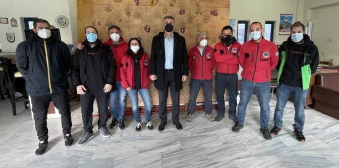 Στα γραφεία της Ελληνικής Ομάδας Διάσωσης Καρδίτσας βρέθηκε ο Βουλευτής Γιώργος Κωτσός