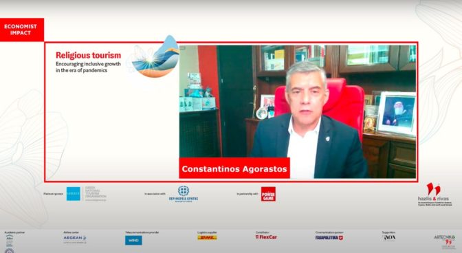 Κώστας Αγοραστός στο διεθνές Συνέδριο του Economist για τον θρησκευτικό τουρισμό