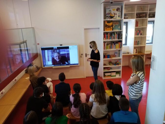 Λότη Πέτροβιτς-Ανδρουτσοπούλου: Συνομιλία με μαθητές του 1ου Δημοτικού Σχολείου Καλαμπάκας