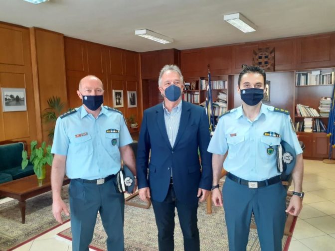 Τον Αντιπεριφερειάρχη Τρικάλων επισκέφτηκε ο νέος Αστυνομικός Διευθυντής