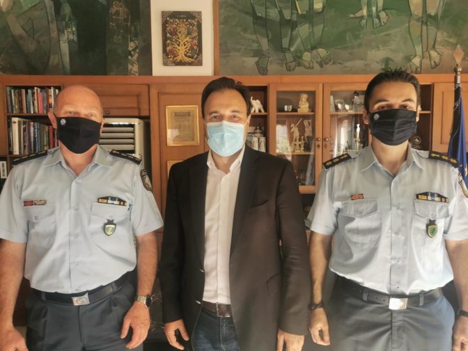 Στον Δήμαρχο Τρικκαίων ο νέος Αστυνομικός Διευθυντής Τρικάλων