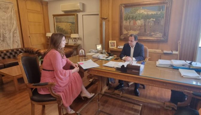 Συνάντηση Κ. Παπακώστα με τον Υπ. Αγροτικής Ανάπτυξης & Τροφίμων κ. Γεωργαντά