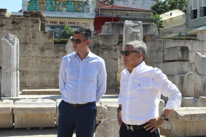 Στο Αρχαίο Θέατρο Λάρισας ο Γ.Γ. Δημοσίων Επενδύσεων και ΕΣΠΑ Δημήτρης Σκάλκος