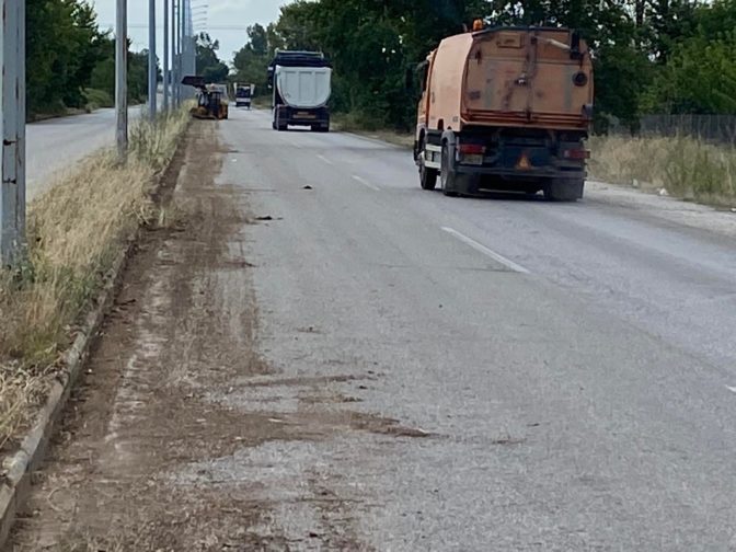 Καθαρισμός του νότιου περιφερειακού από τον Δήμο Τρικκαίων