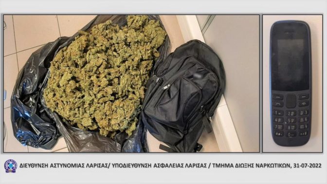 Σύλληψη αλλοδαπού για κατοχή ναρκωτικών στο Δήμο Τεμπών