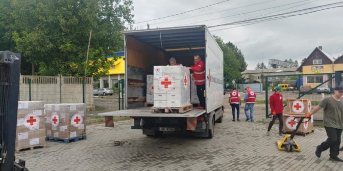 Ο Ελληνικός Ερυθρός Σταυρός απέστειλε την 8η ανθρωπιστική αποστολή στην Ουκρανία