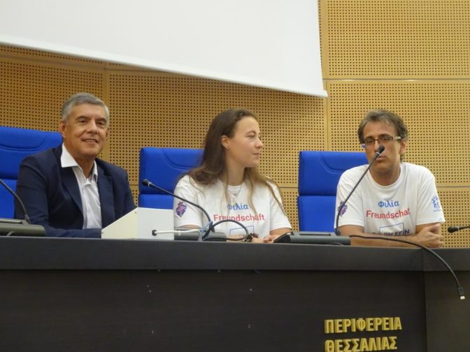 Νεαροί αθλητές από τη Γερμανία και τον Γυμναστικό Σύλλογο Ολύμπια στην Περιφέρεια Θεσσαλίας