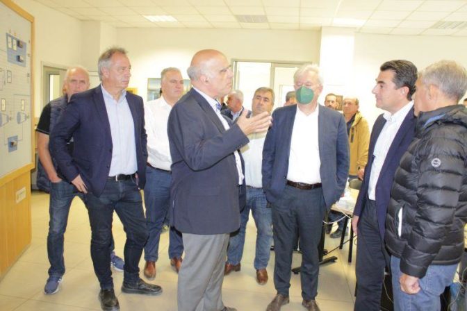 Ο Υπουργός Ενέργειας και Περιβάλλοντος Κώστας Σκρέκας στην Μεσοχώρα