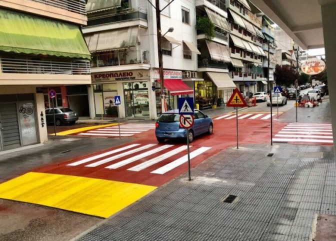 Νέα υπερυψωμένη διάβαση στη Φλεγίου και κυκλοφοριακές ρυθμίσεις