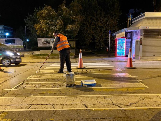 Διαγραμμίσεις... παντού στα Τρίκαλα