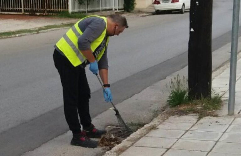 Δεν έφερε απρόοπτα η δυνατή νεροποντή στα Τρίκαλα