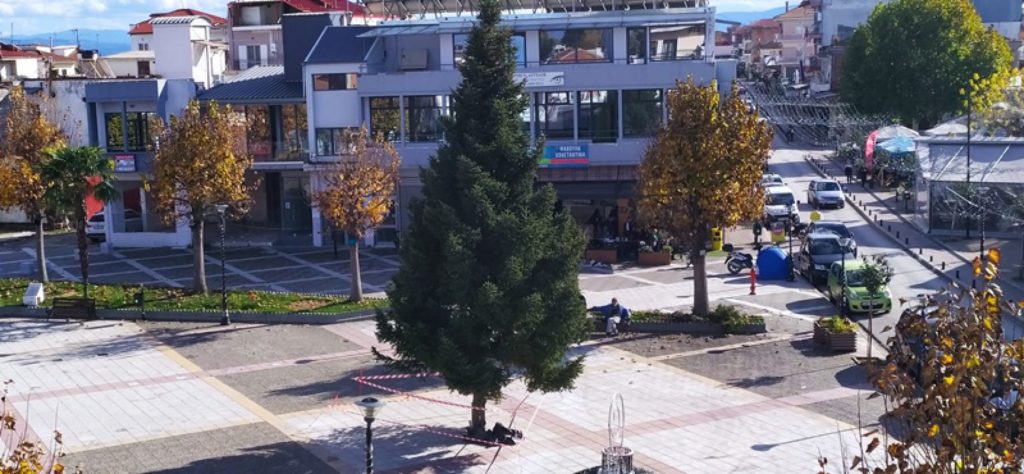 Άρωμα Χριστουγέννων με εντυπωσιακό έλατο στους Σοφάδες