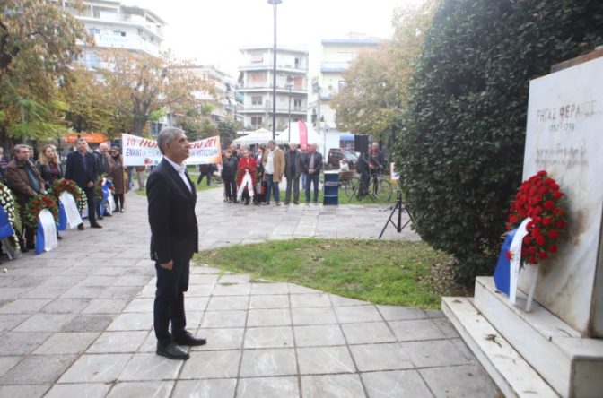 Μήνυμα του Κώστα Αγοραστού για την επέτειο του Πολυτεχνείου