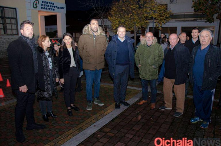 Στην Οιχαλία για το άναμμα του Χριστουγεννιάτικου δέντρου ο Λιούτας