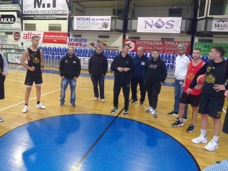 Ευχές και δώρα στην προπόνηση των Trikala Basket