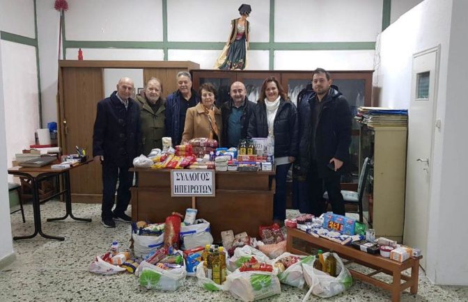 Σημαντική στήριξη του Συλλόγου Ηπειρωτών Τρικάλων στο Κοινωνικό Εστιατόριο