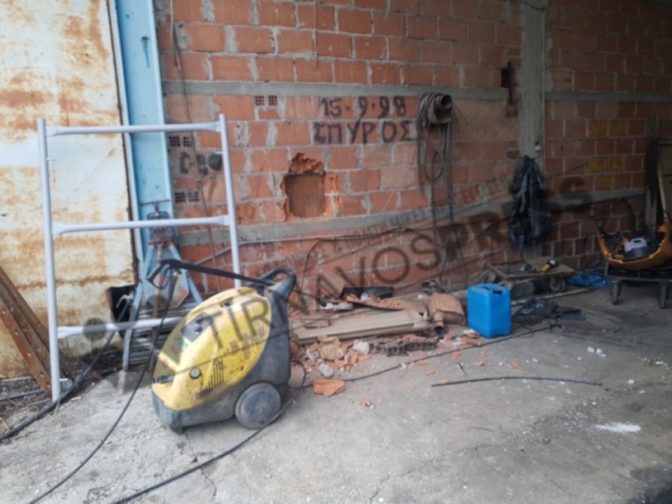 Κινηματογραφική ληστεία τα ξημερώματα στον Τύρναβο (φωτό)