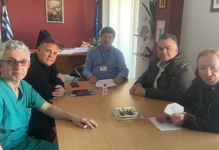 Συνάντηση κλιμακίου της ΔΕΕΠ ΝΔ με τον Διοικητή του ΓΝ Τρικάλων