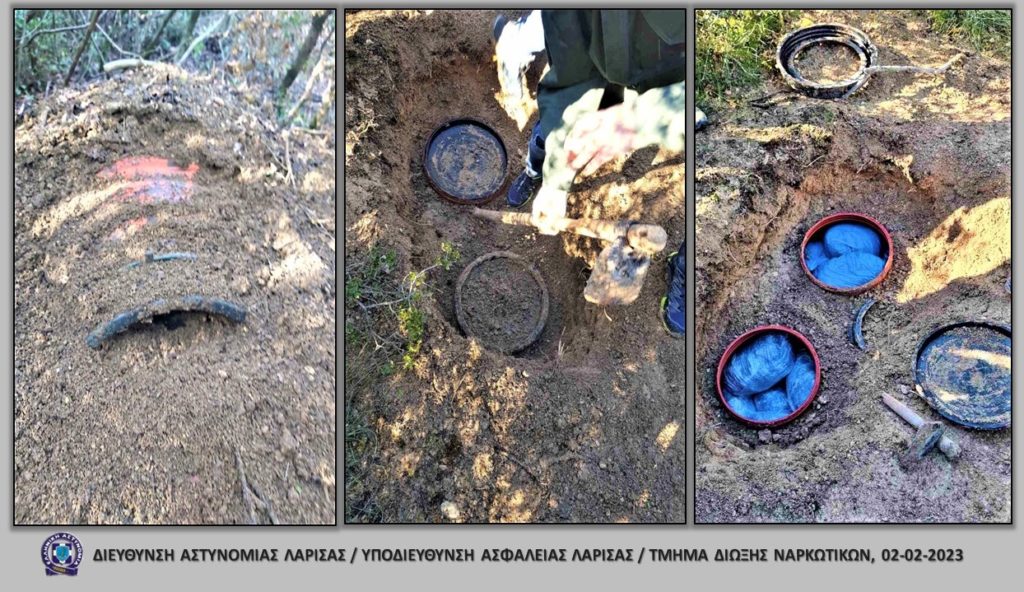 Λάρισα: Πως αστυνομικοί …ξέθαψαν βαρέλια με 71 κιλά χασίς (βίντεο)