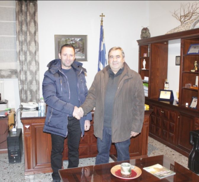 Ο Αδαμάντιος Μπλέτσας μαζί με τον Κώστα Μαράβα